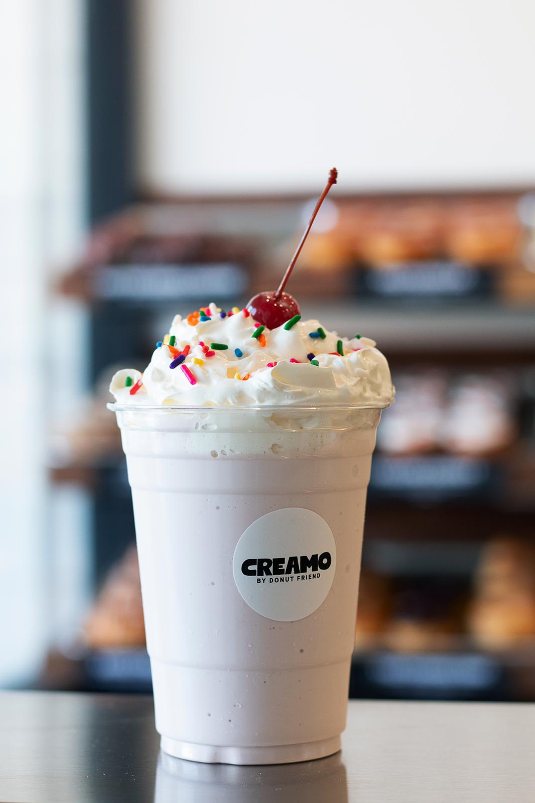 a milkshake at Creamo