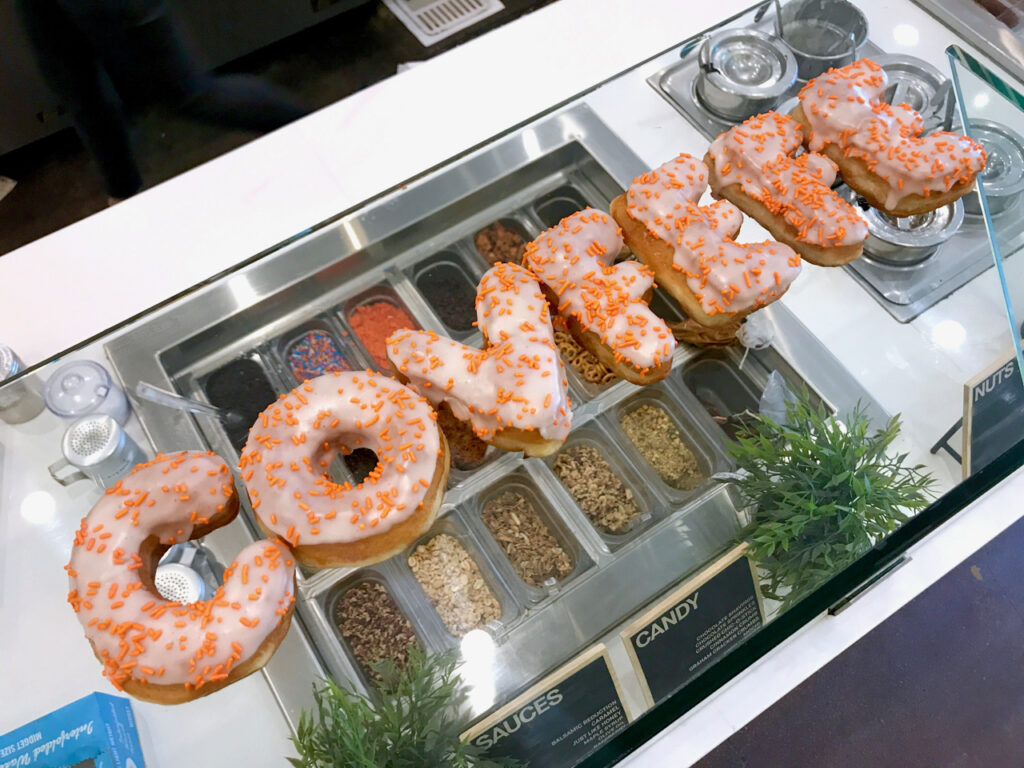 Donut letters that read "COVFEFE"